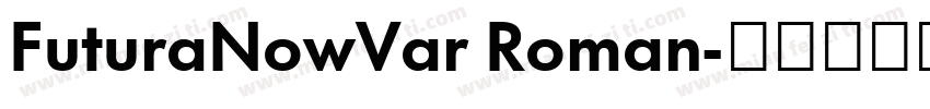 FuturaNowVar Roman字体转换